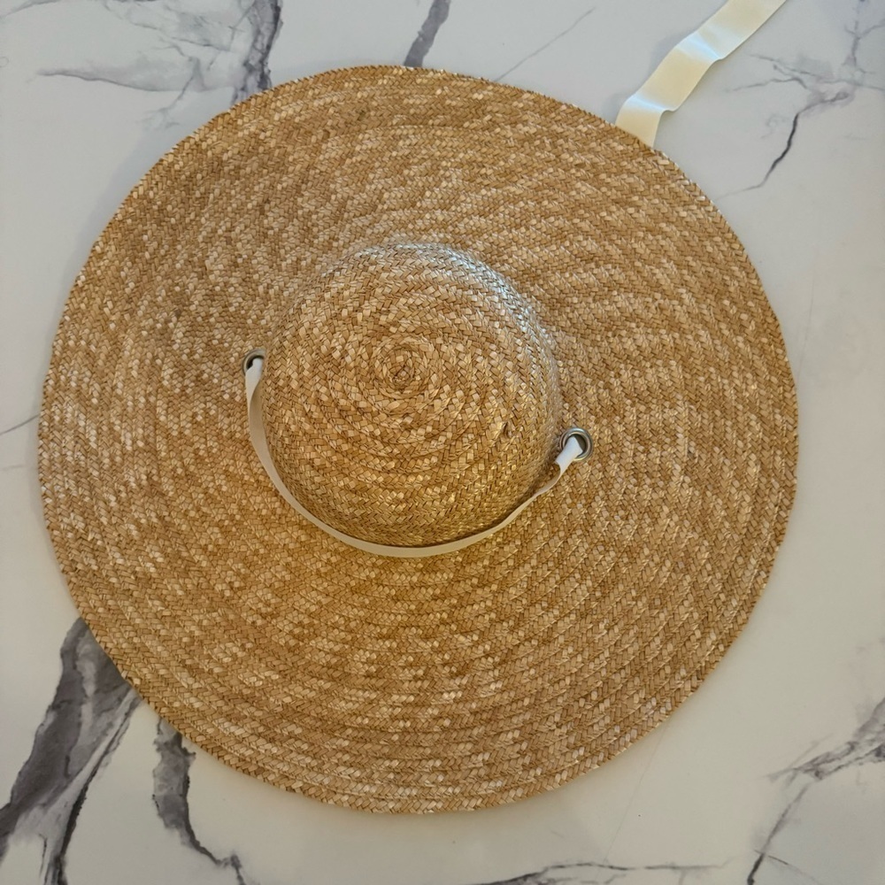 Wide Brim Straw Sun Hat